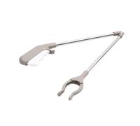 perfk Reacher Grabber Garbage Clamp Reaching Aid for Elderly Ergonomic Pick up Grab Tool Garbage Clip for Camping Railway Outdoor