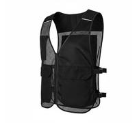 perfk Reflective Cooling Vest Mesh Cooling Garment Ice Pack Inserted Construction Clothing Breathable Design to Support Ventilation Suitable for Outdoor, Black, Black