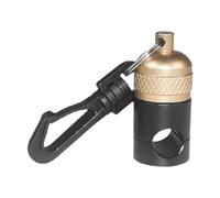 perfk Regulator Hose Holder for Scuba Diving, Keeper for BCD with Quick Release, Gold