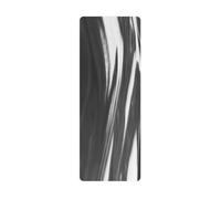 perfk Rubber Exercise Pad Double-Sided Mat Coconut Fiber Thickness Enhanced Stability Textured Surface Suitable for Adult Training Family Exercise Everyday Stretch Comfortable, Black And White