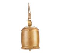 perfk Rustic Christmas Bell Burlap Bell Collection Novelty Multipurpose Vintage Wind Chime Door Hanging Wall Decor, Multi, Style A