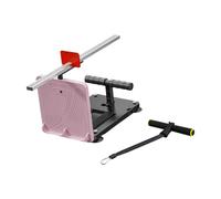 perfk Seat And Reach Tester, Ligament Measuring Instrument, Calf Stretcher, Abdominal Muscle, Ligament Tester for Fitness Test, Pink w Tension Rope