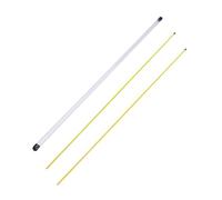 perfk Set of 2 Golf Alignment Sticks with Tube for Training Aiming And Putting, Yellow, 80cm