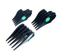 perfk Set of 3 Hair Limit Combs 32mm 38mm 51mm for Hair Cutting, Black