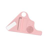 perfk Silicone Brush Cleaning Mat Make up Assistant Tool Makeup Wristband for Cosmetic Tools, Pink