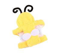 perfk Small Animals Apparel Bird Costume, Bee Shape Fly Suit, Reusable Bird Hoodie, Pet Bird Clothes for Birthday Parrots Party, S