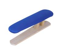 perfk Small Ironing Board Iron Board Padded Sleeve Elastic Edge Ironing Stool with Wooden Base for Home Household Garment Ironing, Blue 57cmx13cmx16cm