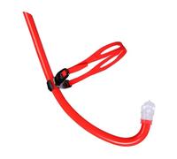 perfk Snorkel with Dry Seal, Versatile, Portable And Comfortable Snorkel with Lightweight Mouthpiece for The Pool Area, Red