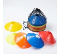 perfk Soccer Train Marker Cones Discs Obstacles Set With Thickened PE Material For Agility And Field Mark Suitable For Youth Practice Team Train, Yellow