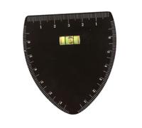 perfk Stainless Steel Eyebrow Stencil with Arch Guide Makeup Symmetry Tool Accessory for Beginners Professional Brows Template, V Shape