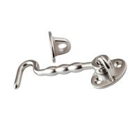 perfk Stainless Steel Hook and Eye Latches for Cabins, Accessories, Door Hook Lock, for Mounting on Shed Doors and Gates