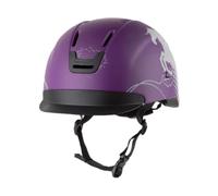perfk Summer Riding Hat, Lightweight Cap for Daily Training, Stylish, Professional, Breathable, Horse Equipment, Purple, S