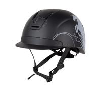 perfk Summer Riding Hat, Lightweight Cap for Daily Training, Stylish, Professional, Breathable, Horse Equipment, Black, S