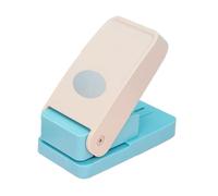 perfk Tab Punch Hole Puncher Portable DIY Paper Puncher Embossing Machine for DIY Bookmark Notepad Classification File Scrapbook, Oval
