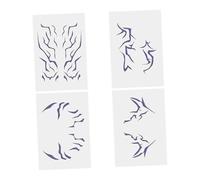 perfk Temporary Tattoos Stickers Movie Anime Body Sticker Face Decals for Masquerade Makeup Event Party Favours Women Men