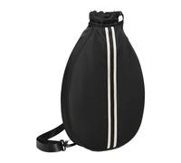 perfk Tennis Bag Backpack Women Men Outdoor Travel Pouch Smooth Zipper Portable Sports Organizer Tennis Racket Bag Tote, black
