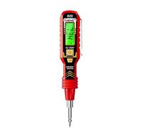 perfk Tester Built in Flashlight Live/Null Wire for Home, red