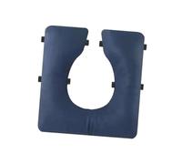 perfk Toilet Seat Cushion Bedside Commode Seat Cushion PU Leather Bathroom Lifting Mat Patients Home Universal with Fixing Straps, Gourd Hole