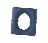 perfk Toilet Seat Cushion Bedside Commode Seat Cushion PU Leather Bathroom Lifting Mat Patients Home Universal with Fixing Straps, Round Hole
