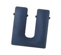 perfk Toilet Seat Cushion Bedside Commode Seat Cushion PU Leather Bathroom Lifting Mat Patients Home Universal with Fixing Straps, u Shape Hole