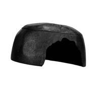 perfk Turtle Humidification Shelter Landscaping Cave Hideout Portable Reptiles Hiding Cave, Black