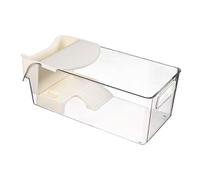 perfk Turtle Tank Aquarium Tortoise Enclosure Starter Supplies W Basking Place and Planter Feeding Box Open Top Turtle Terrarium, S