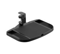 perfk under Desk Tray, Clamp on Desk Organizer Adjustable Versatile Accessory Space Saving Side Holder Rack for Study Room