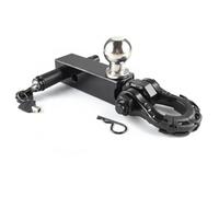 perfk Vehicle Towing Hook Tow Hitch Shackle Ball Hitch Recovery Accessory With 3rd Generation 8T Shackle And Electroplated Ball Suitable for, Black, style to 10