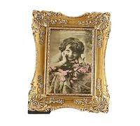 perfk Vintage Picture Frame Ornate Photo Frame Home Decor for Living Room Guest Room Wedding