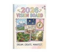 perfk Vision Board Book Schedule Planner 2026 Goal Setting Journal Daily Planners for Home