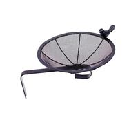 perfk Wall Mounted Bird Feeder Bird Bath Indoor Bracket Decor Outside Stable Iron Feeding Dish Owls Hummingbirds Doves