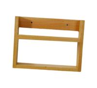perfk Wall Mounted Magazine Holder Storage Rack Wood Display Decorative Nordic Magazine Rack Newspaper Book Rack for Home Decor