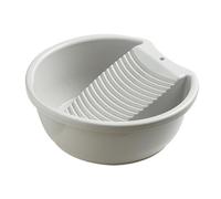 perfk Washboard Basin for Hand Washing Clothes, Clothes Hand Wash Board, Lightweight and Convenient, grey