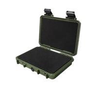 perfk Waterproof Hard Case Organizer Protection Protective Storage Box for Home Emergency Repairs Electronic Lens Action Camera, Green