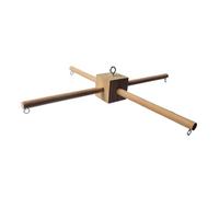 perfk Wooden Mobile Frame Kit Bed Toy Creative,4 Legged,Mobile Hanger,Newborn Crib Hanger for Bell Music Box Bedroom Nursery Room