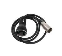 perfk XLR 3 Pin to USB Fast Charging Adapter Electric Motor Power Plug Universal Stable Versatile Sturdy Connector Lightweight, with Voltage Display