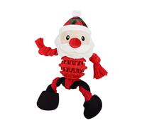 perfk Xmas Plush Pet Toy Pet Gift Fetching Games Multipurpose Christmas Dog Toy Pet Chews Toy for Playing Enjoyment Engagement, Santa Claus