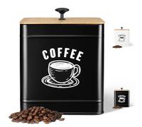 PERFNIQUE 3.5L Coffee Pods Holder, Dolce Gusto Pod Holder, Coffee Canister, Coffee Bean Storage Container with Airtight lids, Café Grounds Container, Food Storage Container, Farmhouse Kitchen Decor