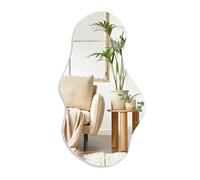 PERFNIQUE Irregular Wall Mirror Asymmetrical Mirror, 109x60cm Decorative Modern Mirrors for Bathroom Bedroom Living Room Entryway, Cloud Frameless Mirrors, Wall Mounted (109x60cm, Cloud)