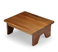 Perfnique Wooden Step Stool, 16cm One Step Stool for Adults, 90kg. Load Non-Slip Wooden Step Stools for High Beds, One Step Ladder for Bedroom, Kitchen, Bathroom, Kids, Elderly (16cm)