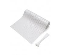 Perforated Balcony Privacy Screen with Cable Ties,1 mm PVC Railing Cover Sheet,Garden Screening Panel for Balcony Rails Fence Window Guard(Milk,120x80 cm/3.9x2.6 ft)