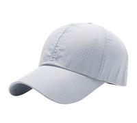 Perforated Baseball Cap Quick Dry Sports Hat Breathable Adjustable Lightweight Design for Running Jogging Outdoor Daily Activities Sun Protection Unisex Headwear Men Women Comfortable Fit Dark Gray