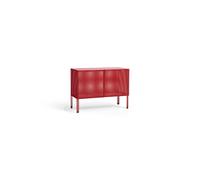 Perforated Cabinet Small Wine Red