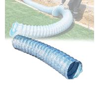 Perforated Drain Pipe 2 Inch, French Drain Pipe with Non-Woven Filter, All-Directional Permeability for Landscape, Garden and Underground Drainage, 42m/138ft