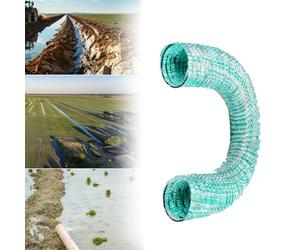 Perforated Drainage Pipe Flexible/Landscaping Drain Pipe Expandable, Extra Long Underground Gutter Drainage System/Perforated French Drain Pipe(Green 2''/5cm,Long 50m(164ft))