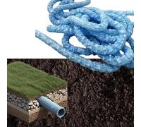 Perforated Drainage Pipe French Drain, Perforated Drainage Pipes, Soft Infiltration French Drain Pipe for Yard, House Side, Lawn, Garden, Retaining Wall, Easy Install(4ft(1.2m),15cm/5.9in)