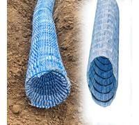 perforated drainage pipe Frost-resistant Drainage Pipe, 60mm 80mm 110mm Perforated Drainage Pipe French Drain, No-dig Drainage Solutions, For Lawn/Sidewalk/Under Driveway(80mm,130m)