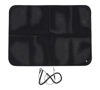 Perforated Grounding Sleep Mat, Earth Grounding Pad with PU Leather, Ventilated Anti Static Mat for Yoga Sleep Stress Relief, Includes Grounding Wire for Home Office Use