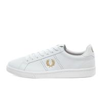 Perforated Leather Tennis Shoes - male - Fred Perry - Sneakers - White - 6 UK - Shoes 6 UK