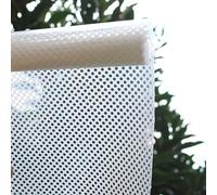 Perforated Mesh Window Film,One-way Perforated Vinyl Window Privacy Film, Adhesive Glass Wrap Roll (Color : White, Size : 300 x 45 cm (118.1 x 17.7''))(Color:White,Size:300 x 60 cm (118.1 x 23.6''))